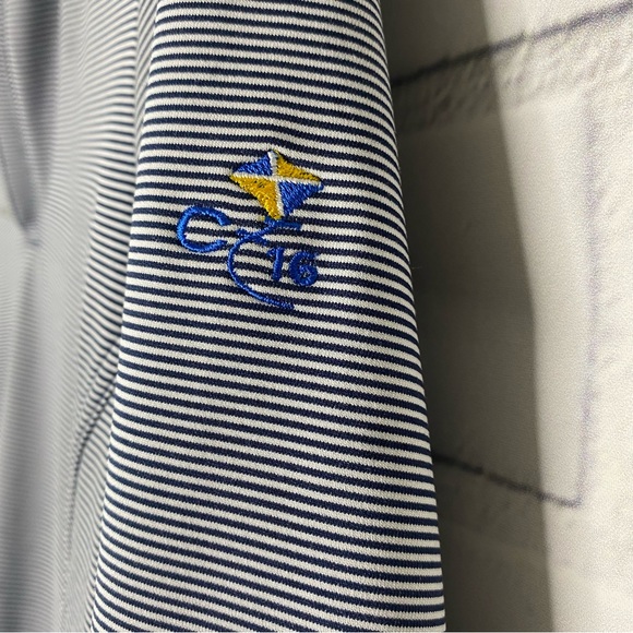 Peter Millar stripe Perth pullover size medium - Picture 7 of 9